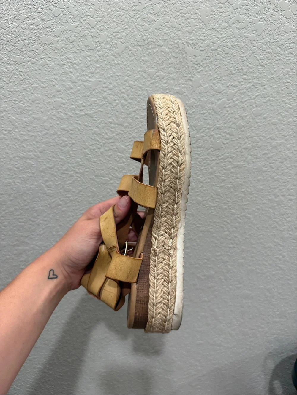 Soda Yellow Strappy Espadrille Platform Sandals